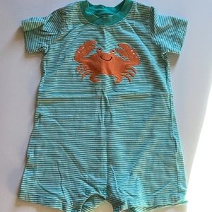 Carter’s 18 months teal and white with orange lobster on front